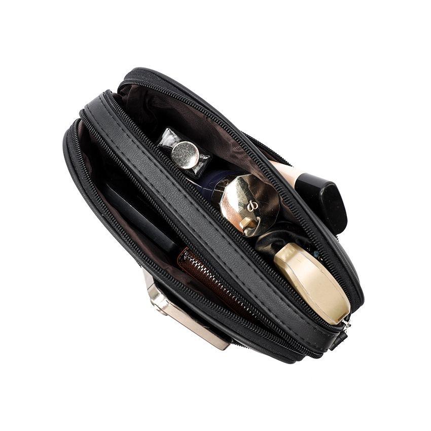 Women's Sling Shoulder Small Square HandbacNew Quilted Design PU Leather Crossbody Bag VersatileMessenger Bag