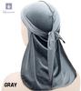 Miracroute Velvet Durag Hip Hop Dance DU-RAG Black White gray