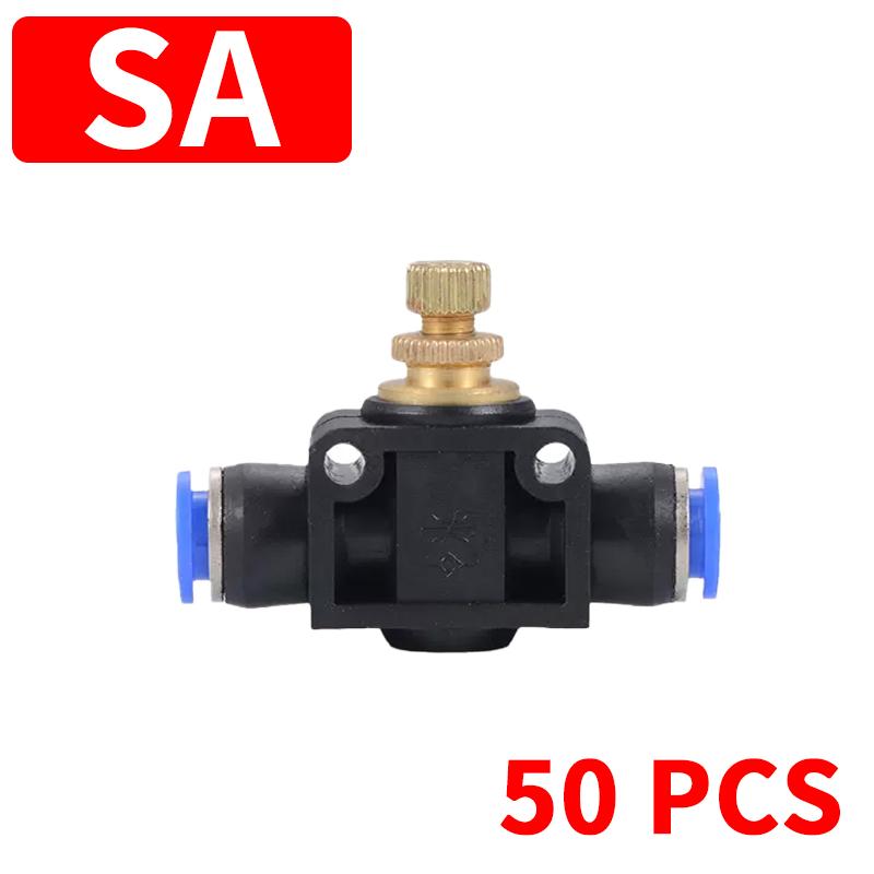 Pneumatic Fittings Pipe Connectors Quick Release Connector PU PY PK PE PV SA Air Tube 4mm 6mm 8mm 10mm Push In Hose Couping