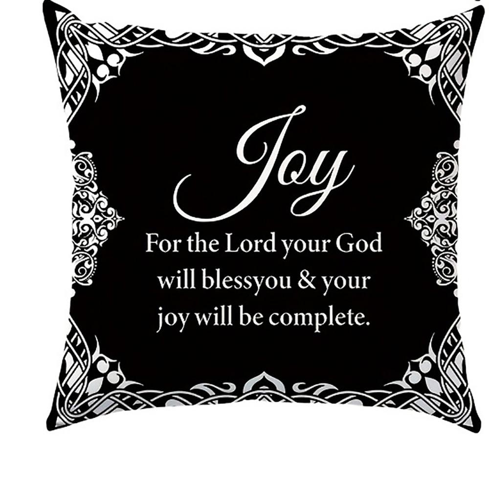 1/4pcs Believe Faith Joy Love Christian Themed Pillowcases Sofa cushion cover home bedroom room decoration