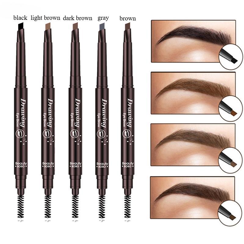 2pcs Waterproof Eyebrow Pencil Women Makeup Tint Natural Long Lasting Paint Tattoo Eyebrow