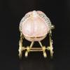 Sparkling Gemstones Adorned Storybook Carriages Jewelry Container With Soft Interior Padding Gift Ready Packaging