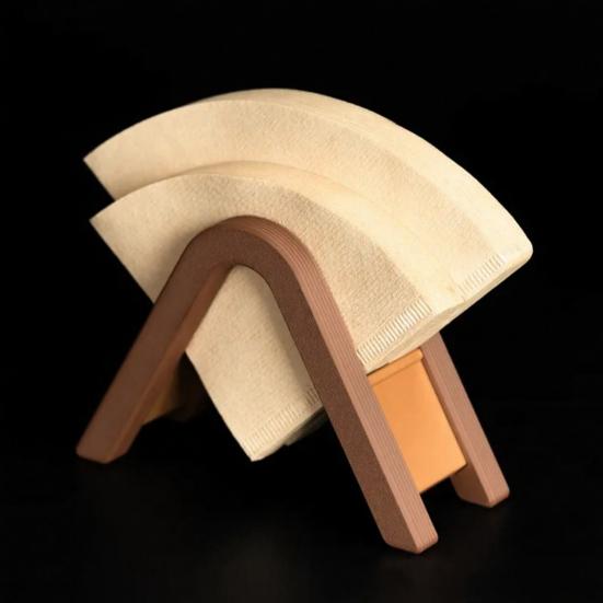 Coffee Filter Holder Countertop Coffee Filter Stand Storage Rack Organizer for Conical Square Round Coffee Filter Papers