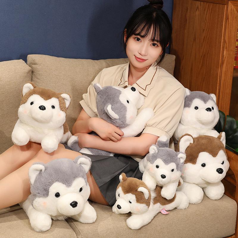 Husky Plush Doll: Children's Cuddly Toy, Sleeping Pillow, or Holiday Gift