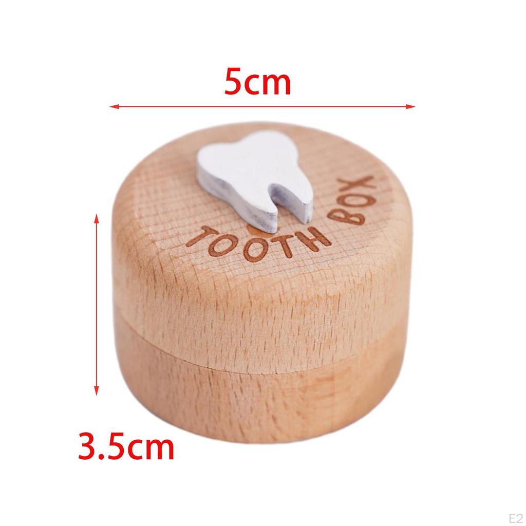 Baby Tooth Box Keepsake Deciduous Teeth Shower Birthday Gift Newborn Children