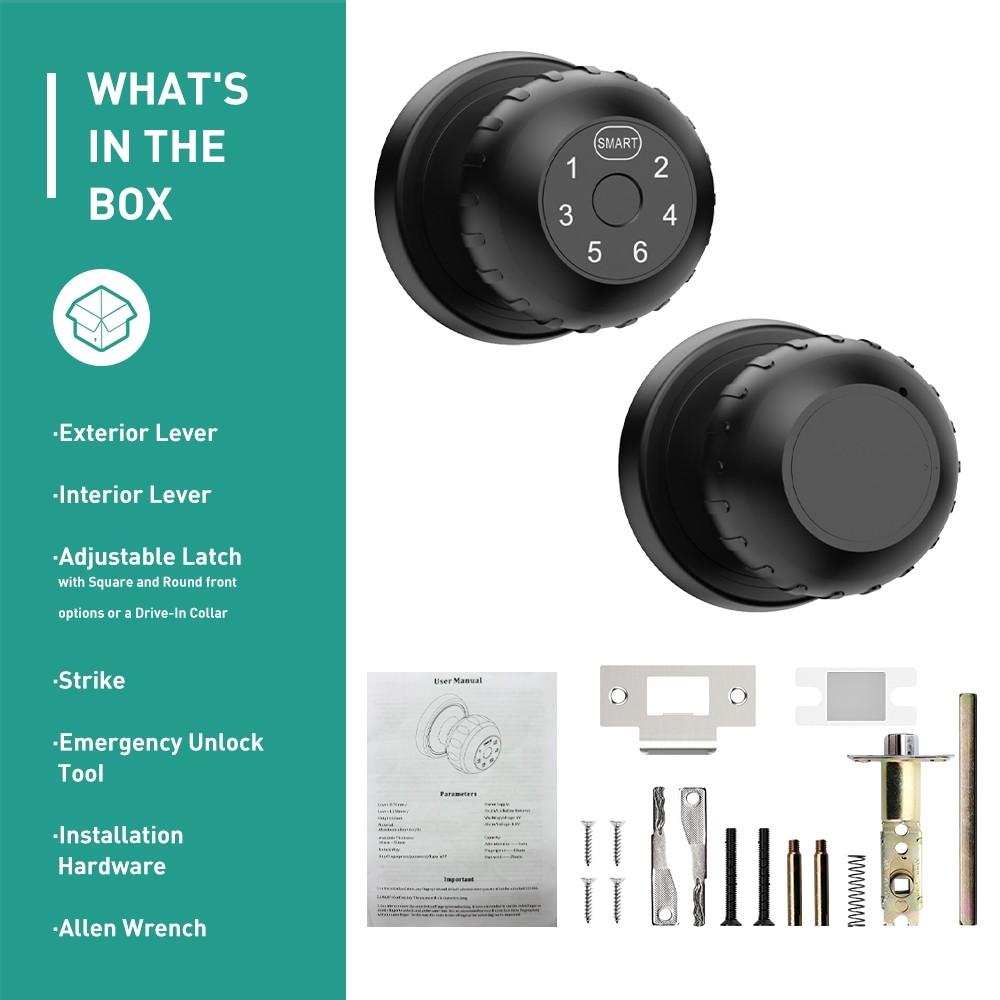 D2 Smart Fingerprint Door Lock Bluetooth APP Control Auto Lock Home & Office Anti Theft Security Electronic Lock