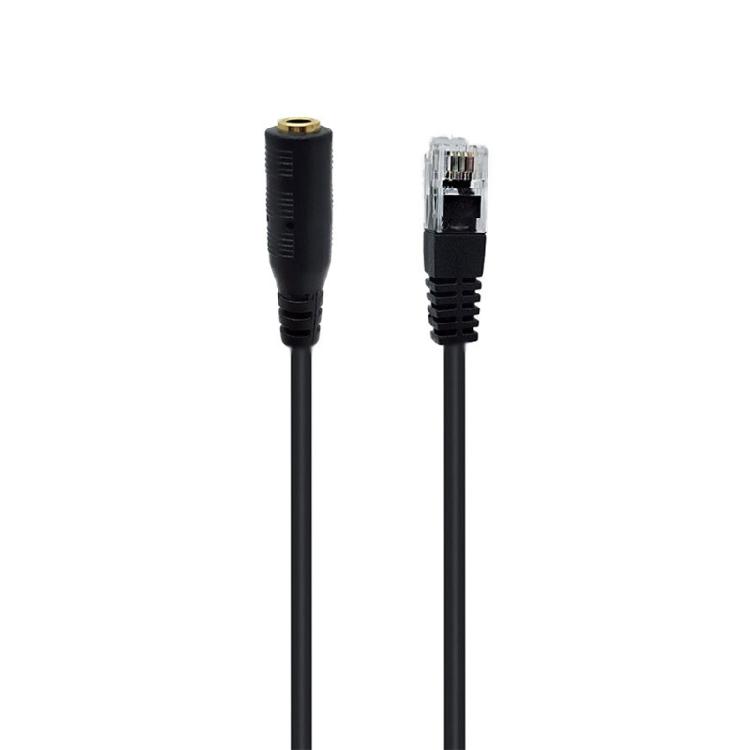 Office Headsets Conversion Cable RJ9 To 3.5mm Adapter Plug And Play Function Durability PVC Coating Enhances Voice Clarity