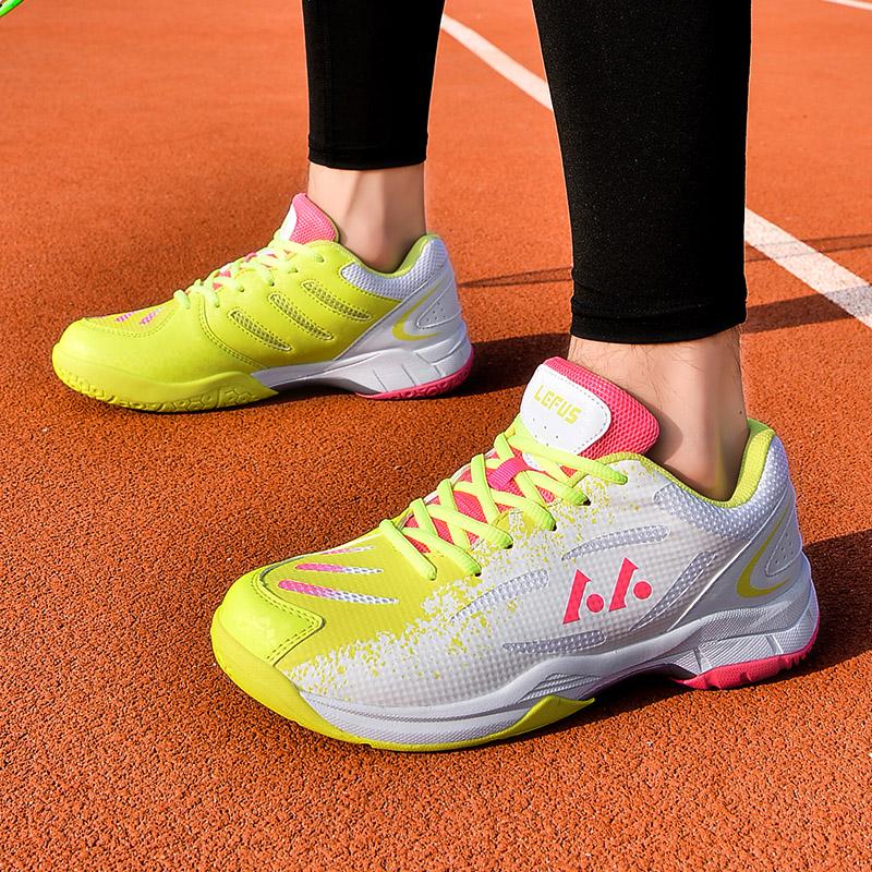 LEFUS Młodzieżowe dorosłe wysokiej jakości amortyzacja antypoślizgowe i odporne na zużycie sportowe buty do badmintona buty treningowe