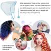 With Plastic Crochet Hook Hair Highlighting Cap Blue Dye Hat Caps  Hair Dyeing Hairdressing