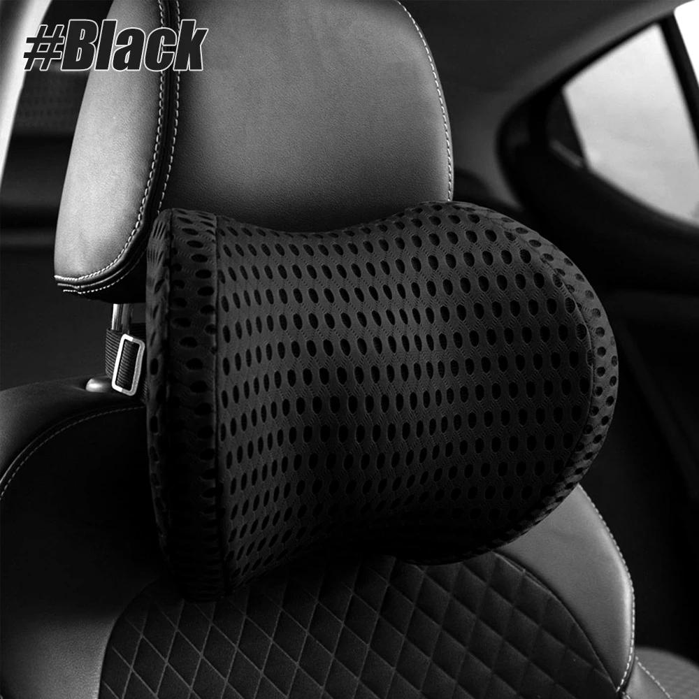 

1 шт. Подушка для шеи, подголовник, подушка-поддержка, подушка для поясницы, подушка для спины для офисного кресла и автомобильного сиденья, подушка-подголовник чёрный