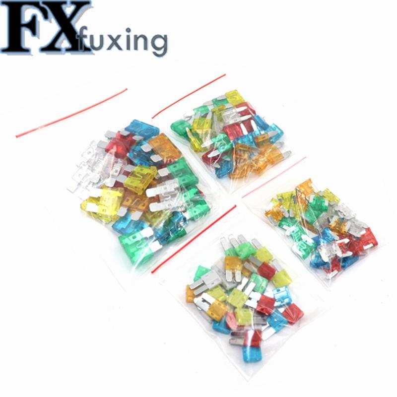 30Pcs Standard Auto Blade Fuse For Car 5A 10A 15A 20A 25A 30 AMP Each 5pcs Car Fuse Auto Fuse Medium Mini Micro M2 Fuse 2Pin NEW Fuse Holders1