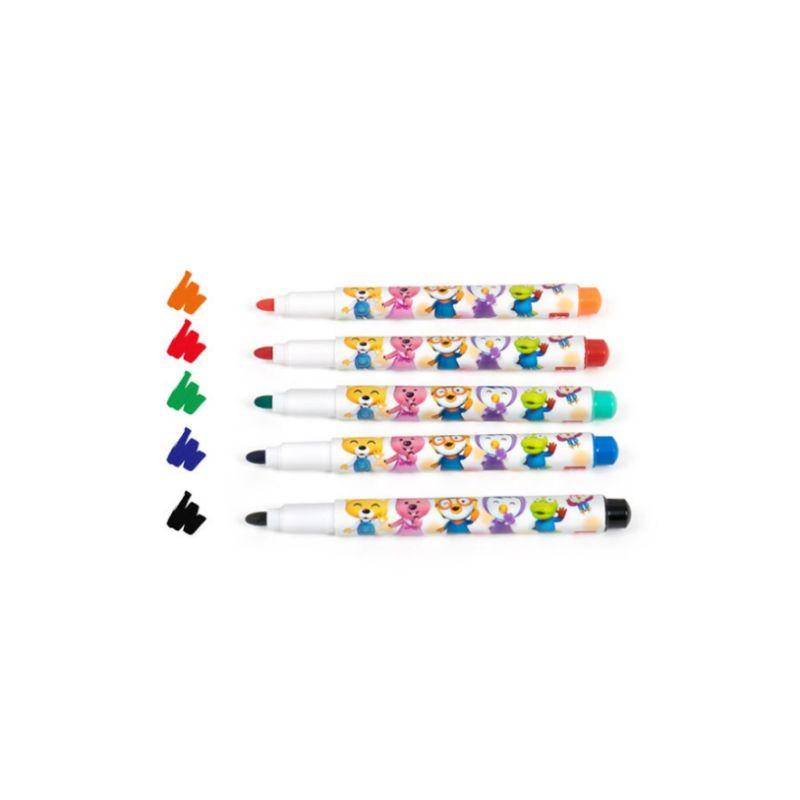 [Back to School] Pororo Slim Board Marker & Eraser Set (Assorted Colors)