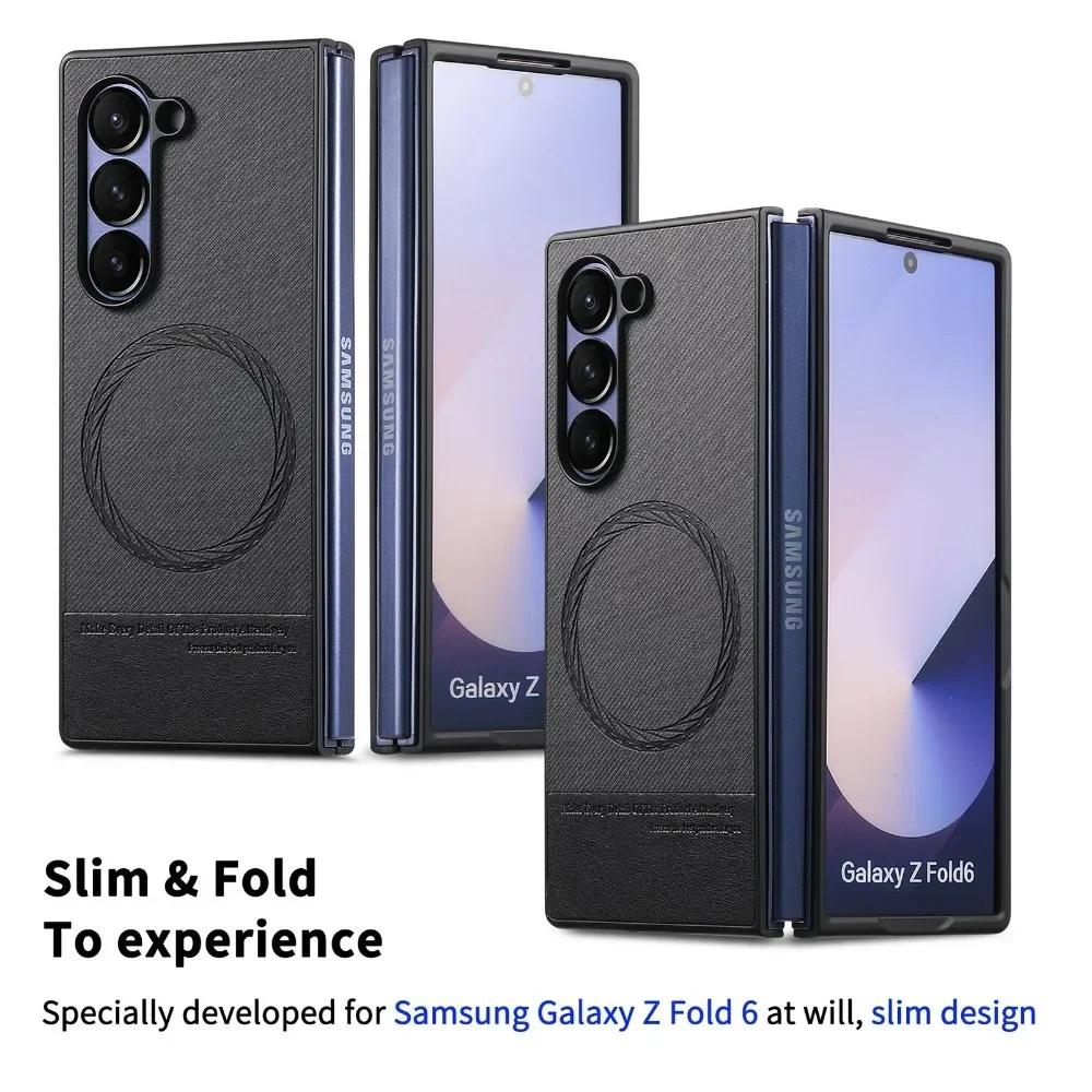 Magnetic Phone Case Hone Case for Samsung Galaxy Z Fold 7 6 5 4 3 Fold6 Fold5 Fold4 Fold7 5G Hard Shell Durable Protective Cover