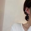 Women Stud Earring Long pearl tassels hang