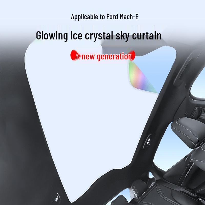 2021 Ford Mustang Mach-E Sunroof Sunshade: Ice Crystal Heat Insulation, UV Protection, Privacy, Opaque