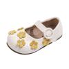 Girls Flat Shoes With Floral Embroidery Soft Sole Low-Cut Princess Style Dresses