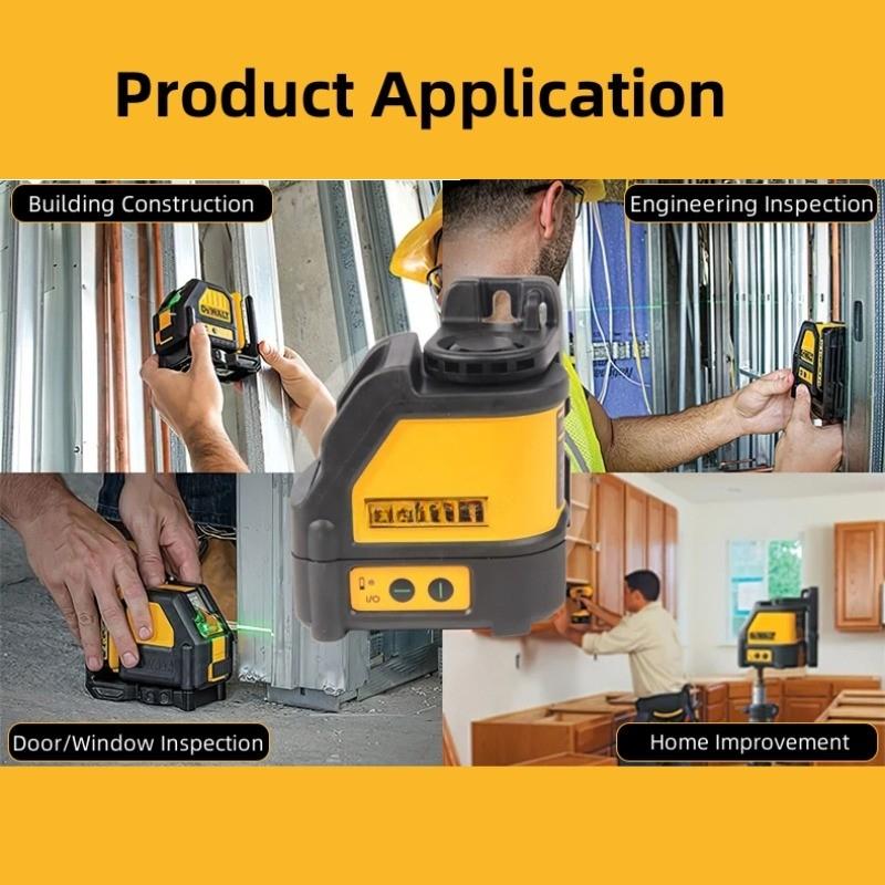 50M High Precision Green Light Laser Leveler Portable Automatic Leveling Beam Line Measurement Tool