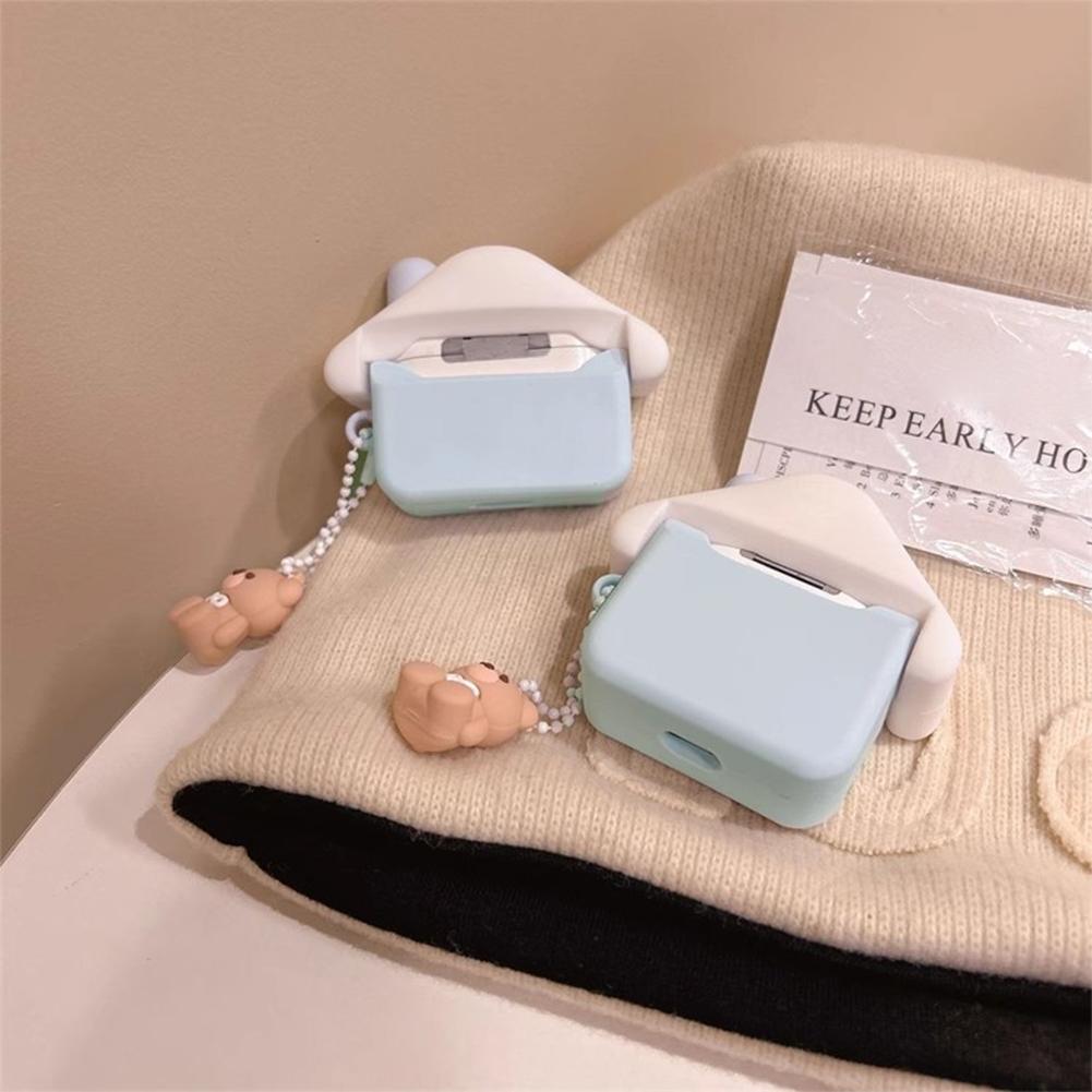 Ice Cream House Cover 3D Cute Silicone Earphone Earbuds Cover for AirPods 1/2/3/4 Pro 2 1 Charging Bags