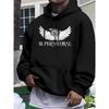 Minimalist Logo Print Hoodie, Elevate Your Casual Fashion Game
