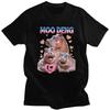 Custom Moo Deng Meme T Shirt for Men 100 Cotton Tshirt Casual Tees Short Sleeves Tshirts
