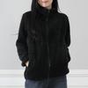 New Winter Fashion Coat Women's Zipper Casual Thickened Double-sided Solid Color Warm Top Cardigan Sweater