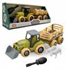 Eco Tractor For Turning With Trailer And Animals Disassembled Screwdriver