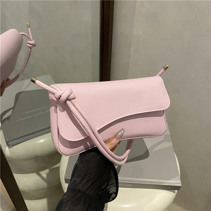 New Commuter Armpit Fashion Simple Flip Shoulder Bag Small Square Bag Versatile Handbag Women