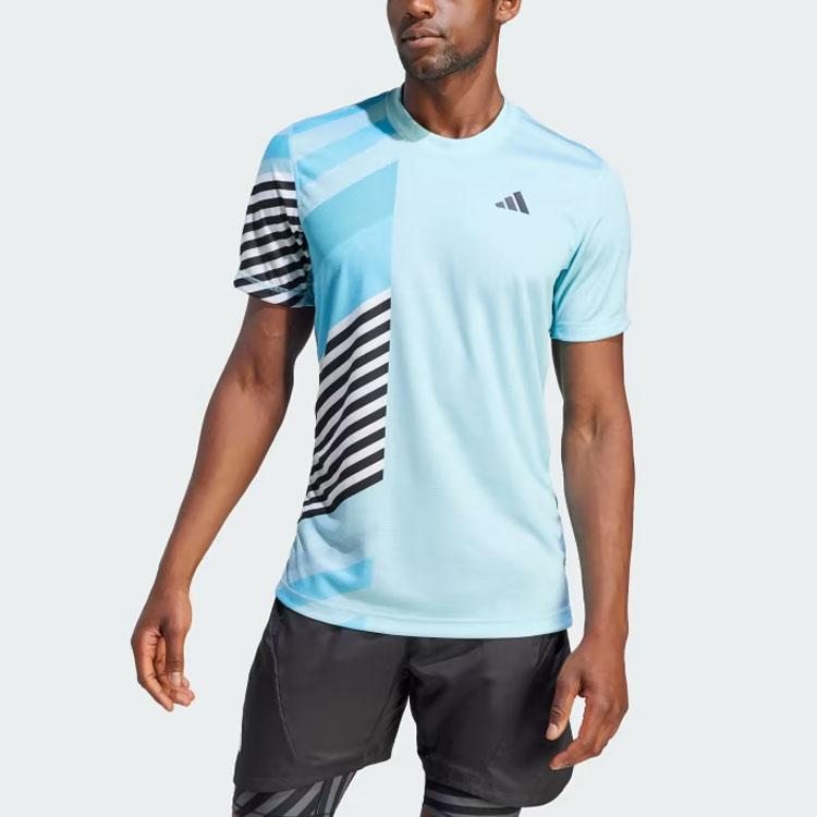 New Adidas T Shirts Men's Blue IK7111