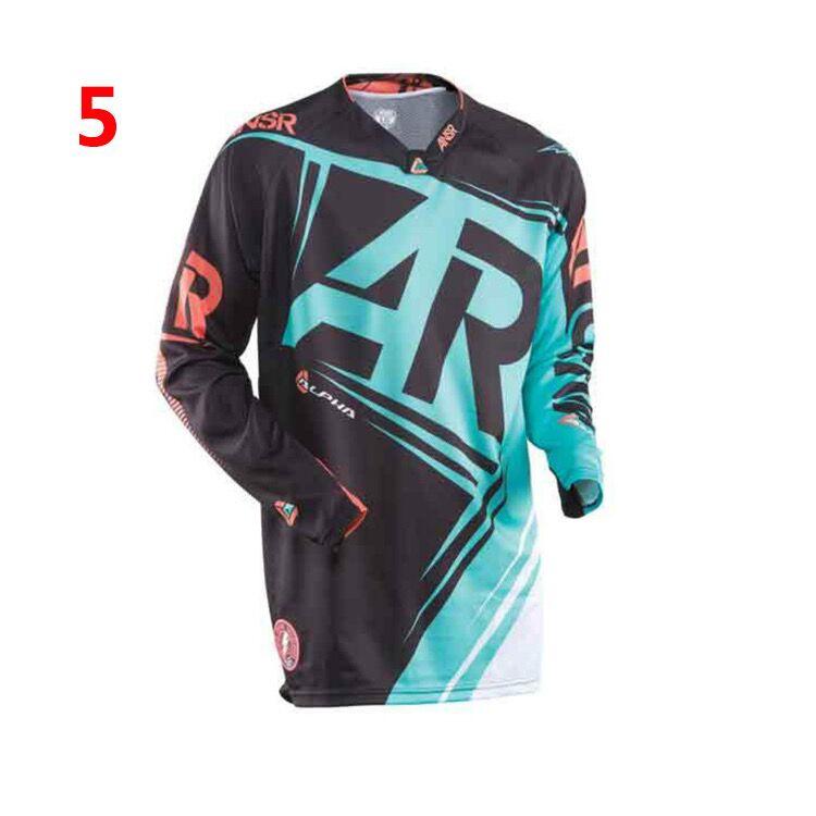 2022 Cycling Suit Printed Universal Off-road Motorcycle Suit Long-sleeved Breathable Top Summer Men's Spot