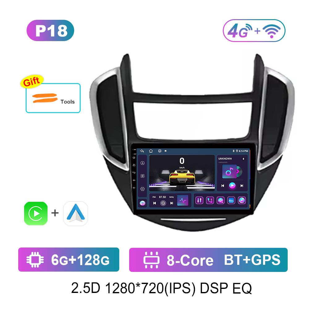 9 '' Car Radio Multimedia Player Android System for Chevrolet TRAX 2014 - 2016 Split Screen GPS Navi WiFi Head Unit 4G Bluetooth