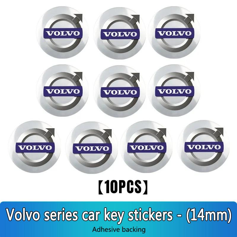 5/10PCS Car Emblems Remote Key Stickers Decoration Decal For Volvo Rdesign T6 AWD C30 C40 C50 C70 S40 S60 S70 S80 Auto Accessory