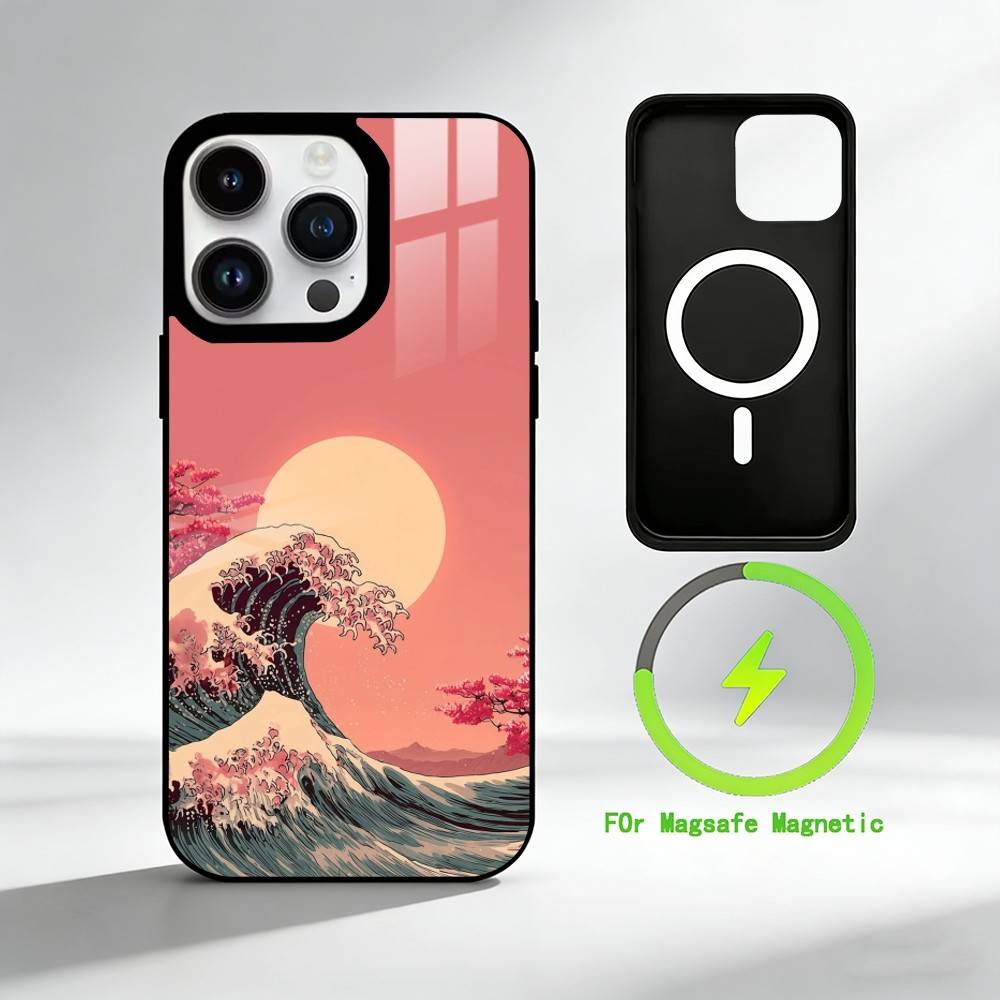 

C-Competitive horse racing equestrian Phone Case For iPhone 17 16 15 14 13 12 Pro Max Plus for Mirror Wireless Magnetic Cover iPhone15