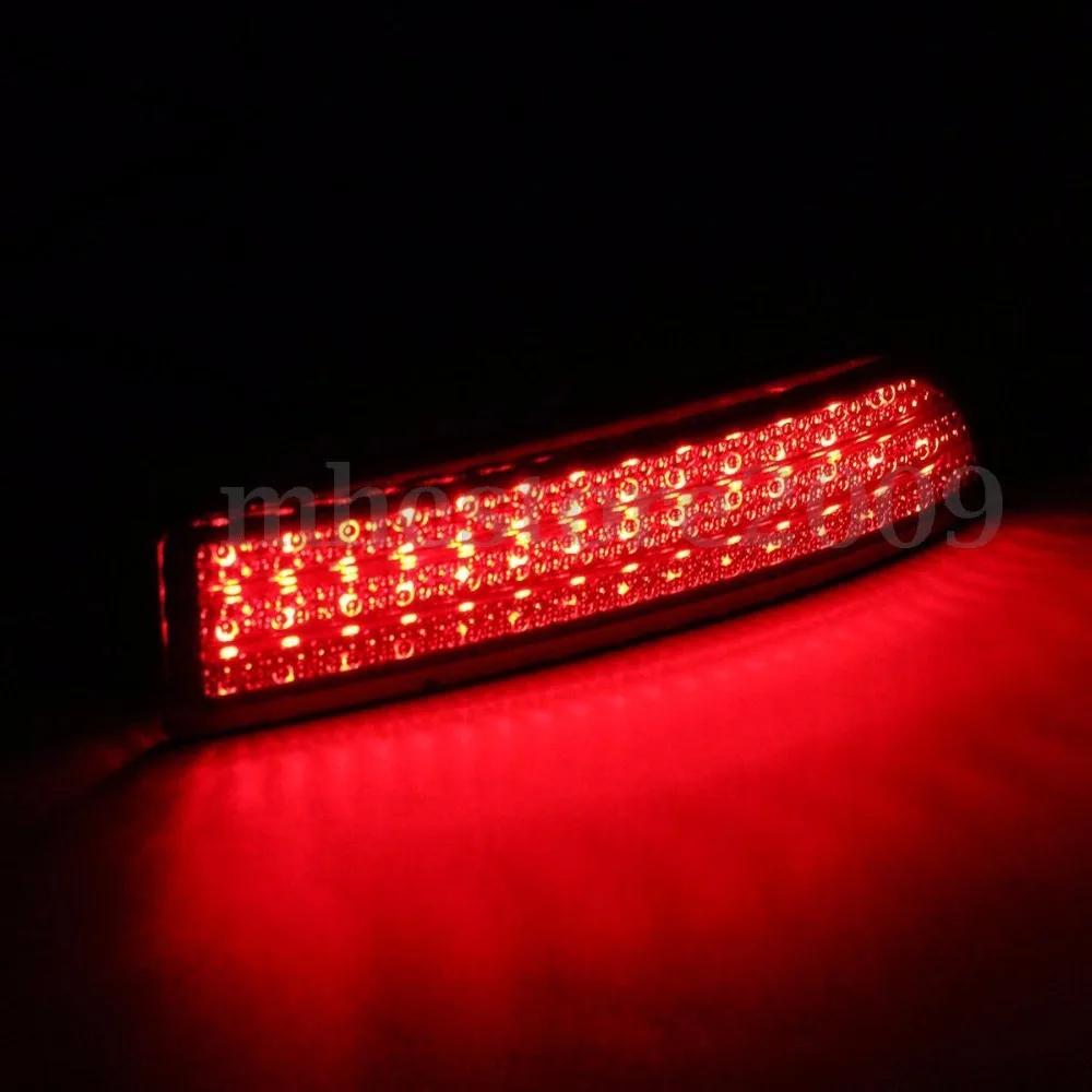 Black Smoked Rear Bumper Reflector LED Brake Light For Toyota Avensis Alphard Previa