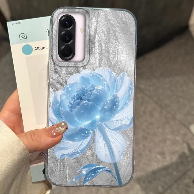 Luxury Flowers Case For Samsung A56 A16 A17 A07 S24 S25 FE Xiaomi Redmi Note 14 13 Pro 14C A5 Huawei Honor 400 200 Lite Pro iPhone 16 Shockproof Cover