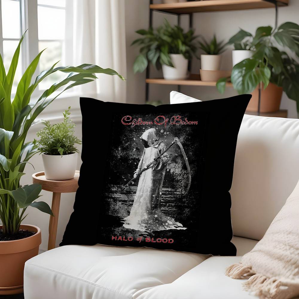 C-Children Of Bodoms Band Pillow Case Plush Fabric Soft Pillowcase Double Sided Print Cushion Cover Household Gifts