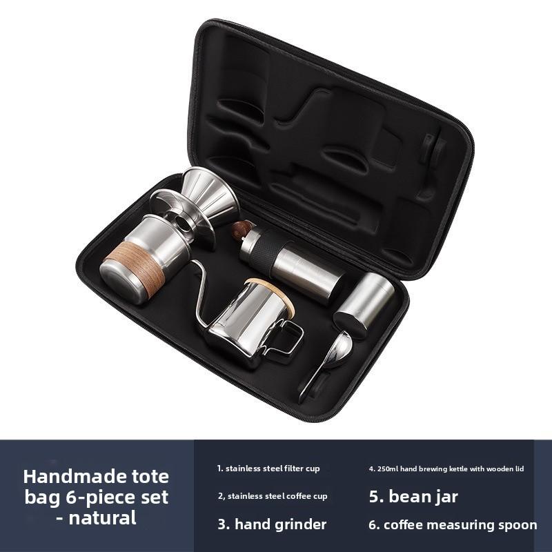 Hand-poured Coffee Pot Set - Portable