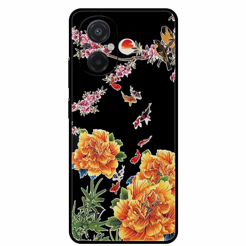3D Präge Hülle Für Realme 12 lite 4G Handyhülle Blumen Silikon Weiche Rückabdeckung Für Realme C67 4G GT3 GT Neo5 240W 5G Hülle C 67
