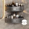 Adhesive Wall-Mounted Bathroom Corner Shelf