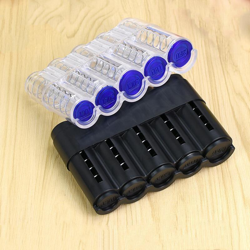 1PC Creative Storage Coins Purse Storage Box Euro Coin Dispenser Coin Holder Case Wallet Holders Money Boxes