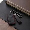 Leather Car Key Cover For Land Rover Range Rover Sport Evoque Velar Vogue Discovery Sport LR4 Remote Key Fob Protective Case