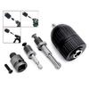 Plastic Hand Tight Drill Chuck Set Converts a Cordless Power Screwdriver