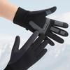 Luvas de Ciclismo Outdoor Outono Inverno Academia Fitness Esportes Corrida Quentes Tela Sensível ao Toque Antiderrapantes Luvas de Motociclismo Homem Preto