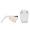 Glass Oil Dispenser Bottle  proof Dust Proof Automatic OpenCelsiusClose Oil Pot Apricot (300ml)