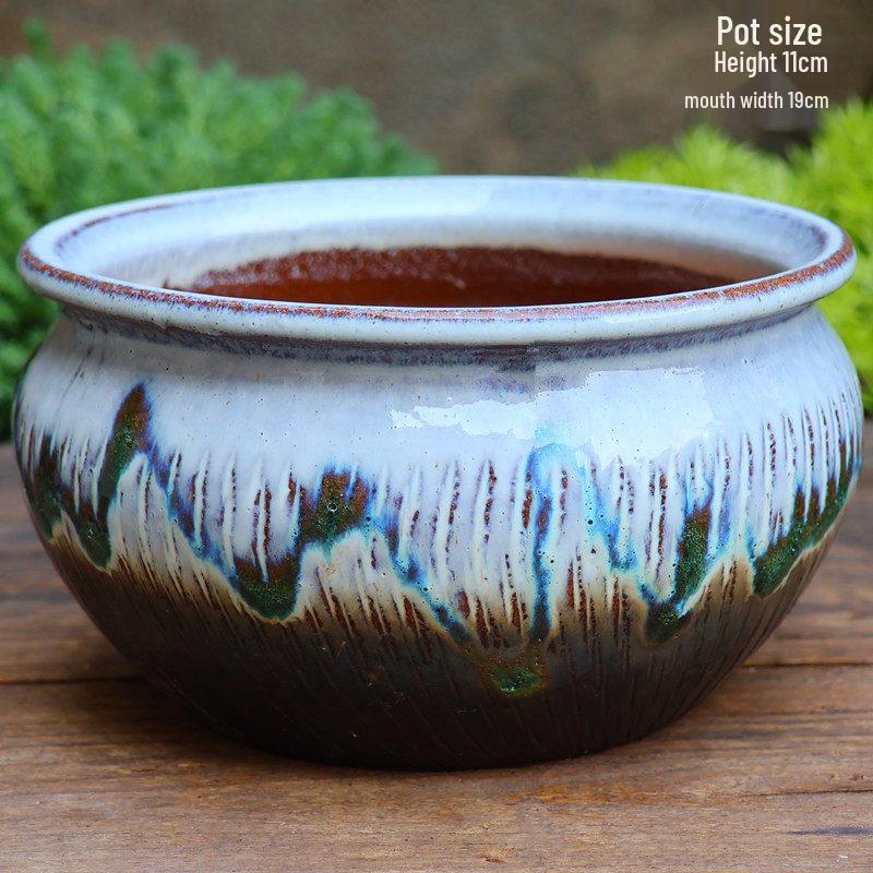 Sonderangebot: Retro Terrakotta Hoher Blumentopf für Sukkulenten oder Rettich