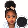 1 Pair Kids Afro Puff Ponytail Extension with Hair Tie Natural Looking Children Wrap Around Synthetic Messy Curly Hair Bun