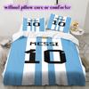 Soccer superstarPattern Bedding Quilt Set Quilt Cover Pillowcase Home Decoration Birthday Gift (1 * Duvet Cover + 2 * Pillowcase, Without Core)