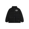 Li Ning Down Jackets Men's Black Stand Collar Moderate Quilted Down Jacket AYMS111-3