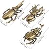 Brass Unicorns Beetles Figurine Retro Tea Pet Ornament Desk Decoration Collectible Gift Home Decor Home Accessories Fairy Garden