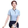 Women's Short Sleeve Professional Work Uniform – Hotel, Flight, and Catering Roles