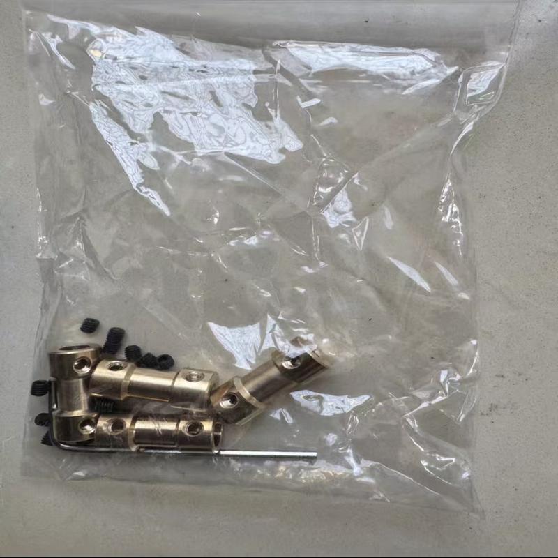 2mm-6mm Miniature Brass Rigid Couplings | Motor Transmission Connectors 2-2mm(1pcs)
